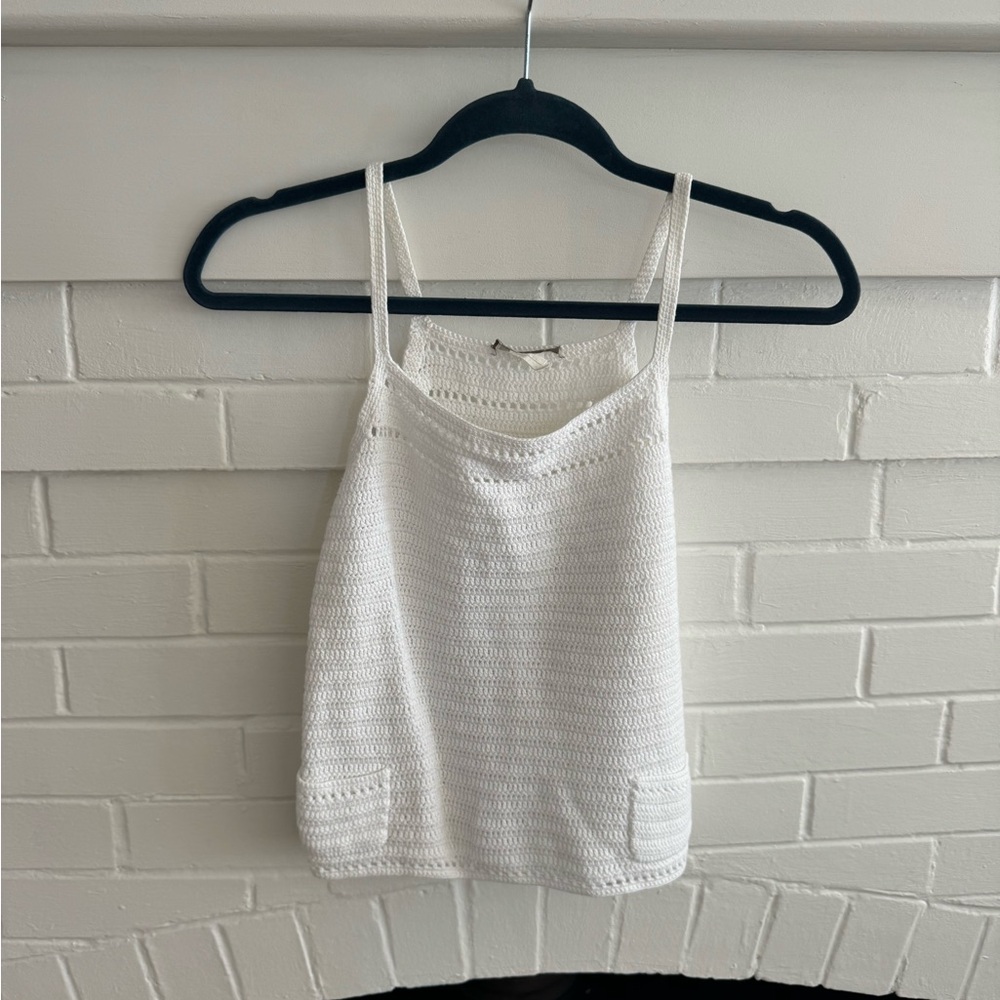White Knit Top